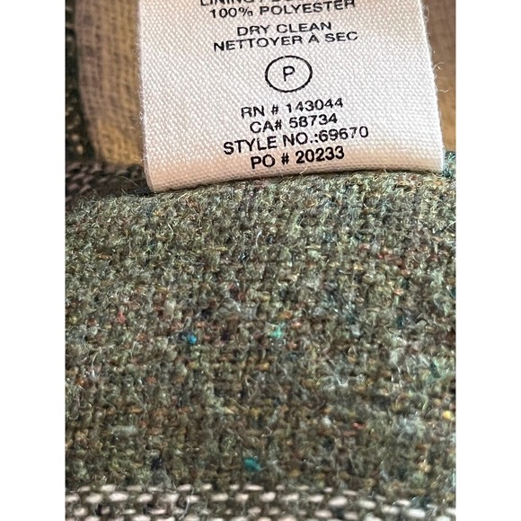 Avec Les Filles sz M green white plaid button up long sleeve Shacket Shirt - Picture 7 of 10